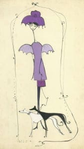 Gentildonna con Levrieri