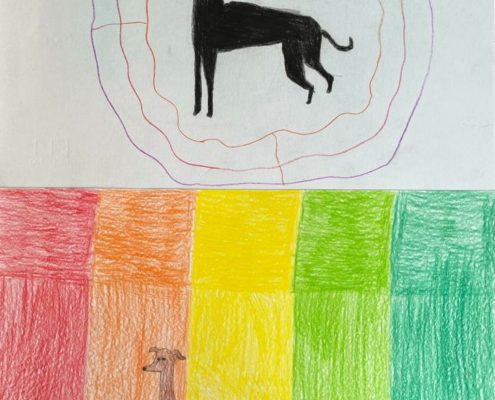 SOS Levrieri - Disegni delle classi quarte - Scuole Porto di Legnago (VR)