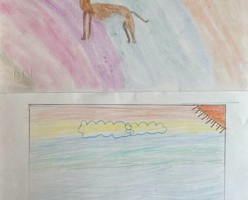SOS Levrieri - Disegni delle classi quarte - Scuole Porto di Legnago (VR)