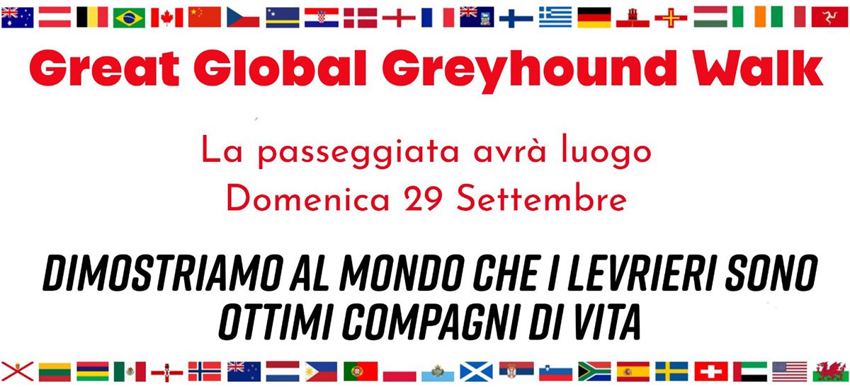 Great Global Greyhound Walk Domenica 29 Settembre 2024